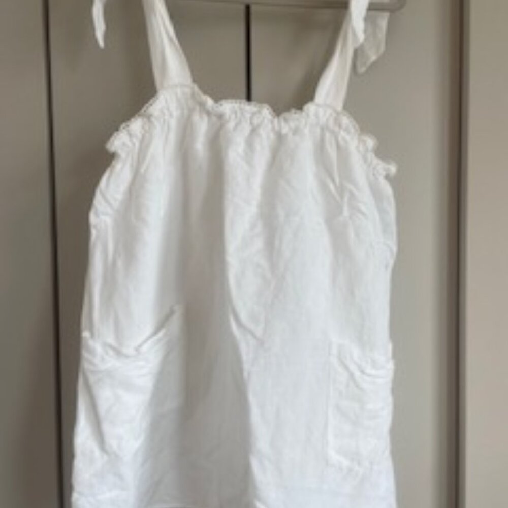 Show Me Your MuMu White Tie-Shoulder Mini Dress - Picture 2 of 3